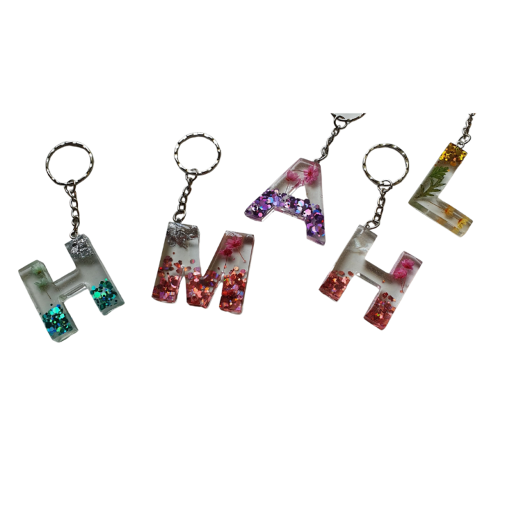 Key Chains Resin Glitter - Tracey's Treasures